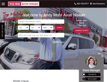 Tablet Screenshot of andymohravonnissan.com